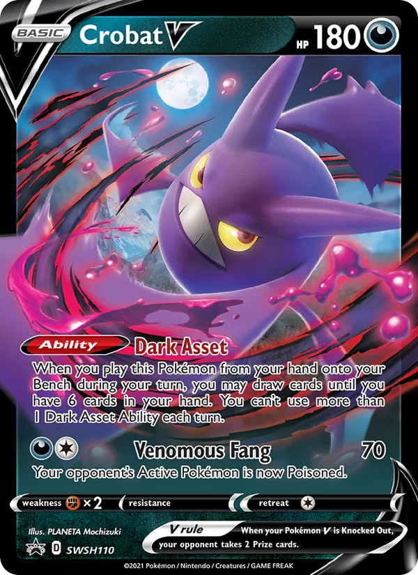 Crobat V #SWSH110 – SWSH Black Star Promos card
