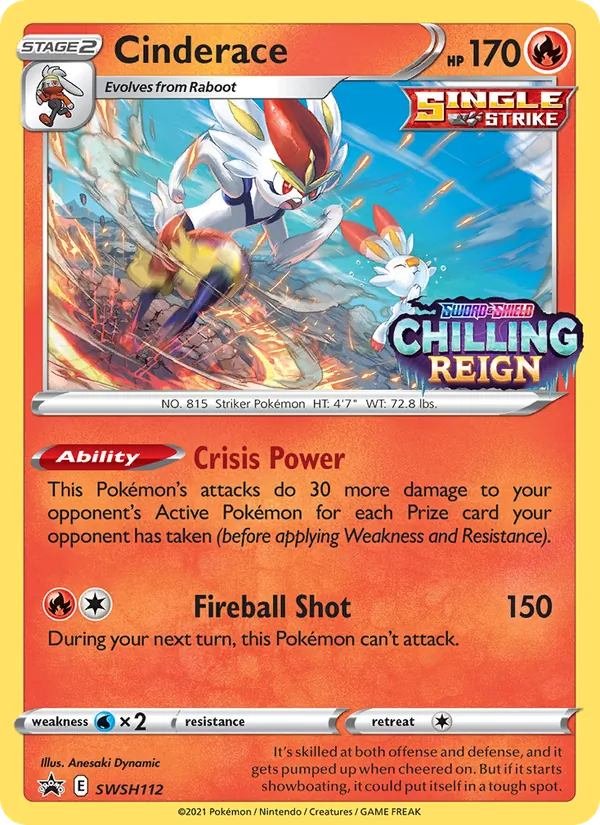 Cinderace #SWSH112 – SWSH Black Star Promos card