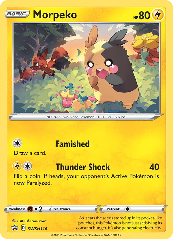 Morpeko #SWSH116 – SWSH Black Star Promos card
