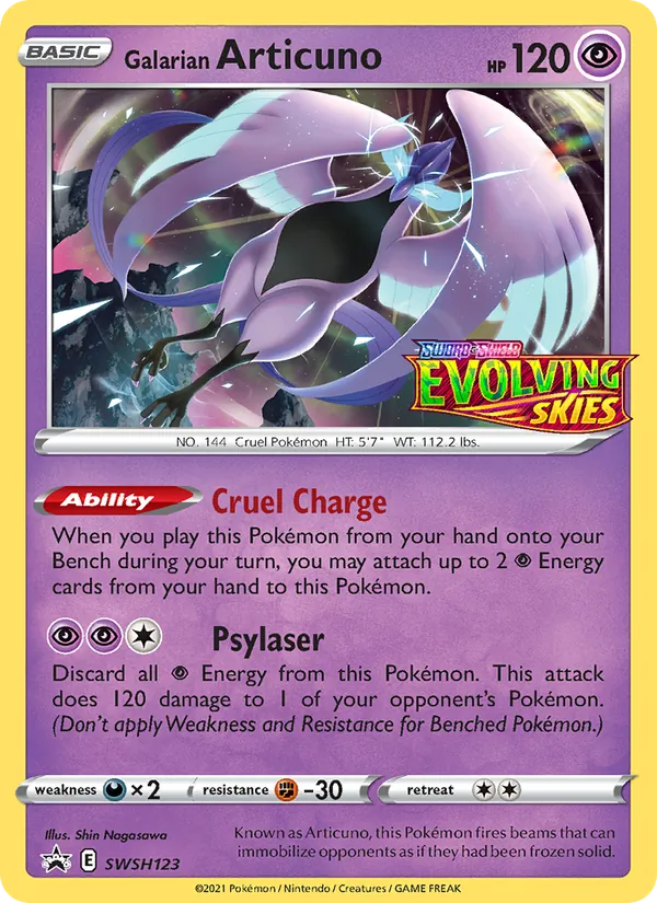 Galarian Articuno #SWSH123 – SWSH Black Star Promos card