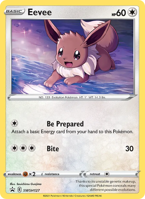 Eevee #SWSH127 – SWSH Black Star Promos card