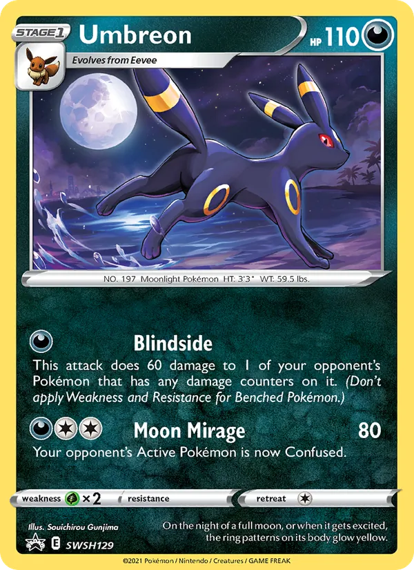Umbreon #SWSH129 – SWSH Black Star Promos card
