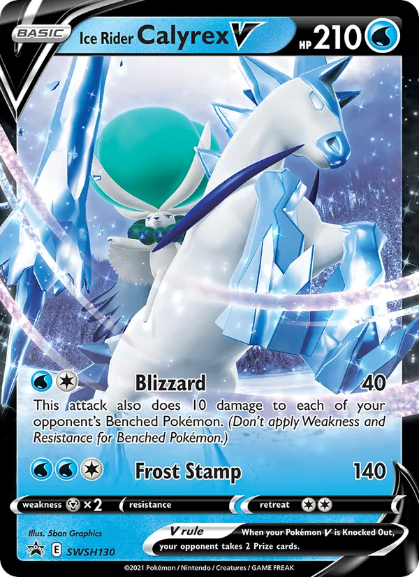 Ice Rider Calyrex V #SWSH130 – SWSH Black Star Promos card
