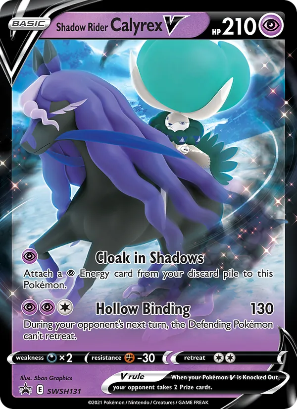 Shadow Rider Calyrex V #SWSH131 – SWSH Black Star Promos card