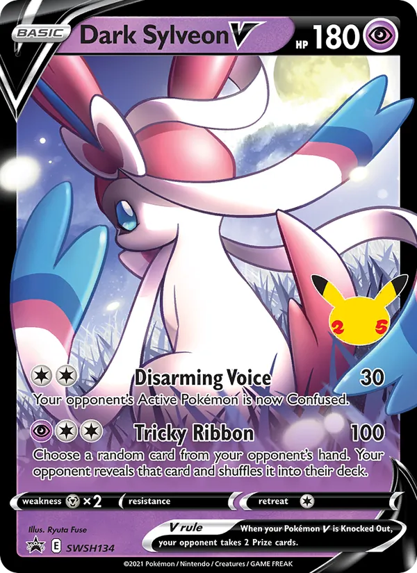 Dark Sylveon V #SWSH134 – SWSH Black Star Promos card