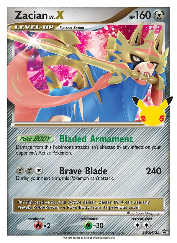 Zacian #SWSH135 – SWSH Black Star Promos card
