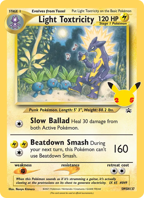 Light Toxtricity #SWSH137 – SWSH Black Star Promos card