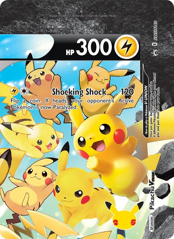 Pikachu V-UNION #SWSH140 – SWSH Black Star Promos card