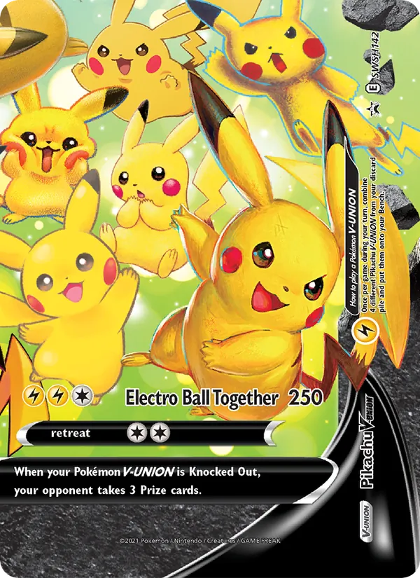 Pikachu V-UNION #SWSH142 – SWSH Black Star Promos card