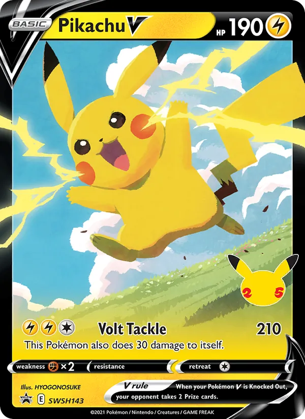 Pikachu V #SWSH143 – SWSH Black Star Promos card