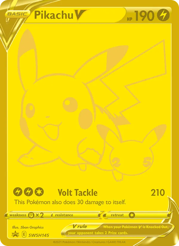 Pikachu V #SWSH145 – SWSH Black Star Promos card