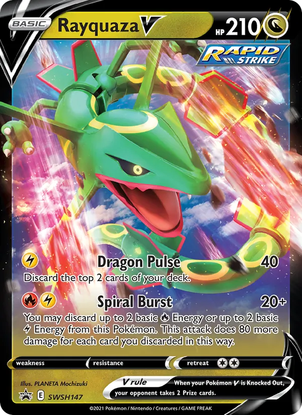 Rayquaza V #SWSH147 – SWSH Black Star Promos card