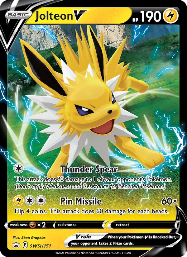 Jolteon V #SWSH151 – SWSH Black Star Promos card