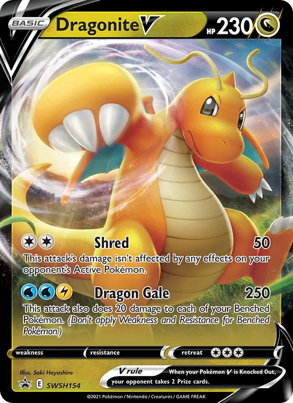 Dragonite V #SWSH154 – SWSH Black Star Promos card