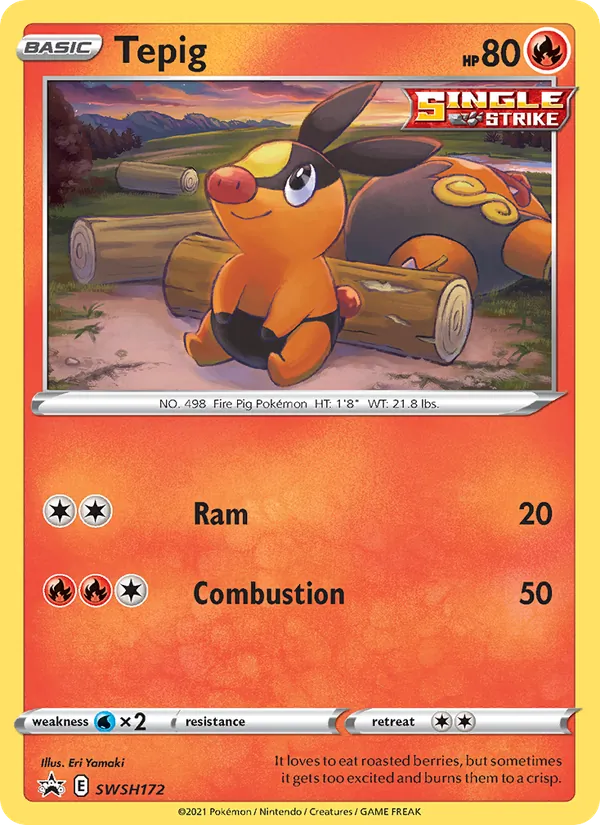 Tepig #SWSH172 – SWSH Black Star Promos card