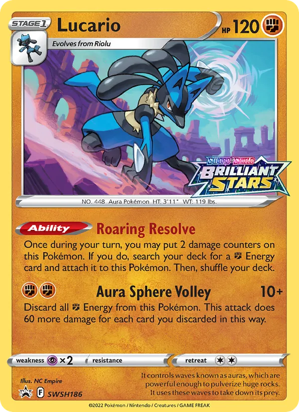 Lucario #SWSH186 – SWSH Black Star Promos card