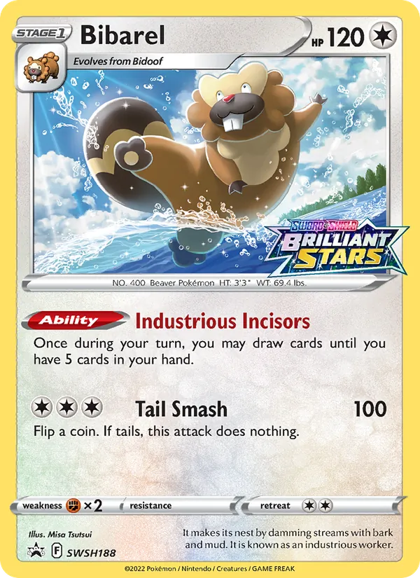 Bibarel #SWSH188 – SWSH Black Star Promos card