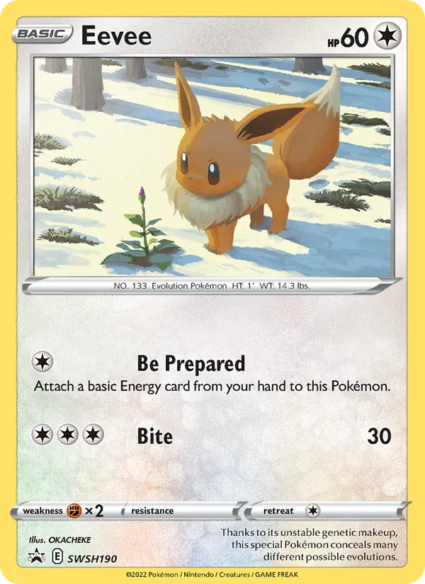 Eevee #SWSH190 – SWSH Black Star Promos card