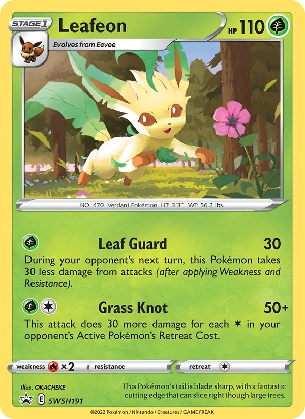 Leafeon #SWSH191 – SWSH Black Star Promos card