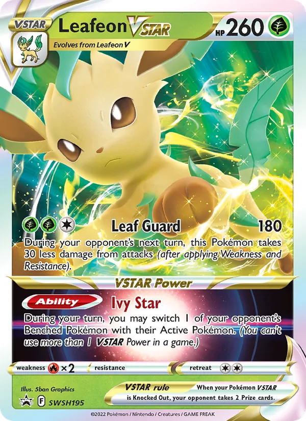 Leafeon VSTAR #SWSH195 – SWSH Black Star Promos card