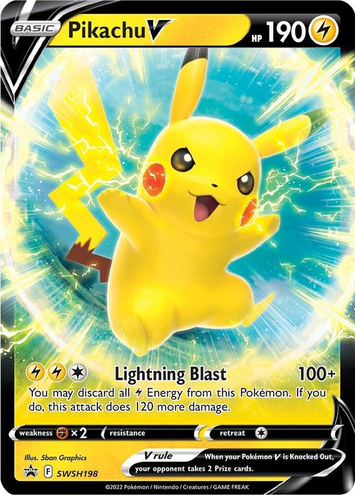 Pikachu V #SWSH198 – SWSH Black Star Promos card