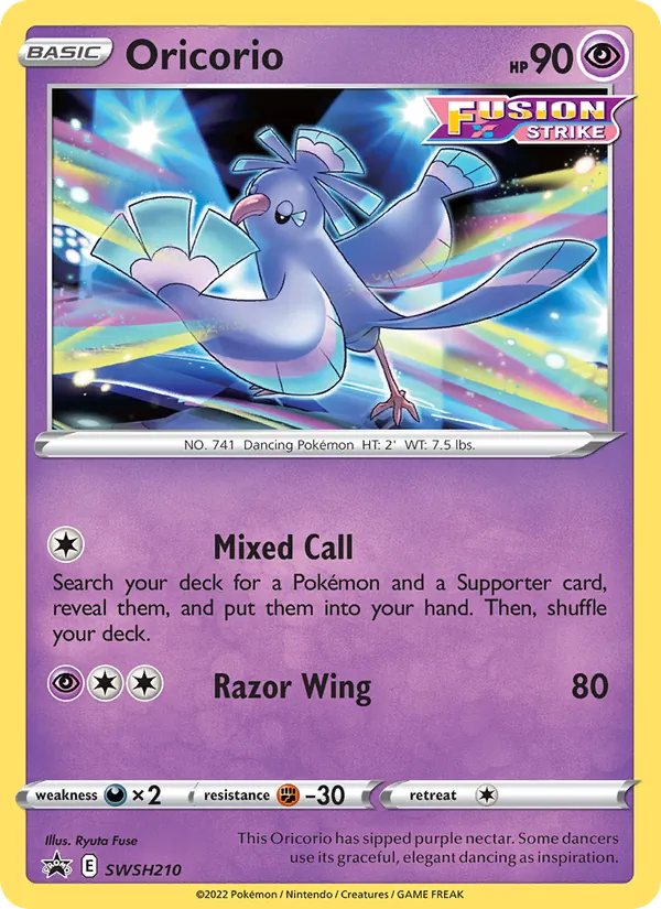Oricorio #SWSH210 – SWSH Black Star Promos card