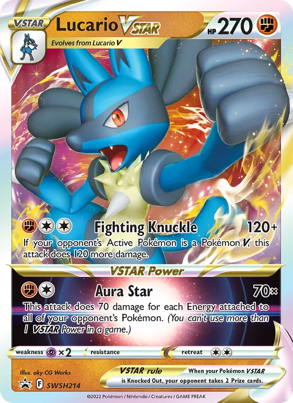 Lucario VSTAR #SWSH214 – SWSH Black Star Promos card