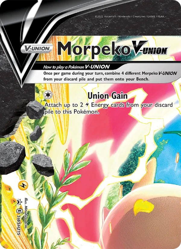 Morpeko V-UNION #SWSH215 – SWSH Black Star Promos card