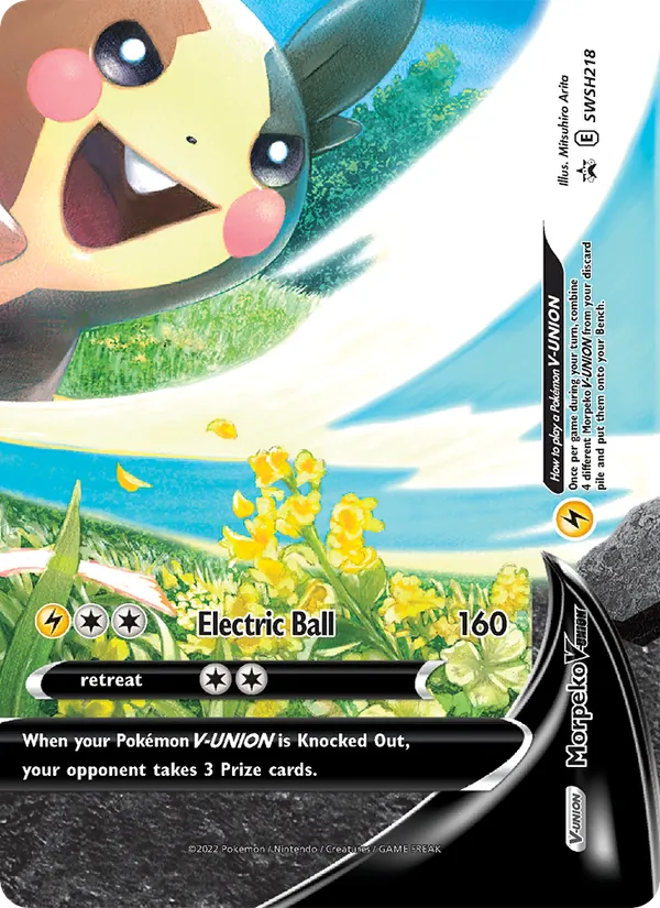 Morpeko V-UNION #SWSH218 – SWSH Black Star Promos card