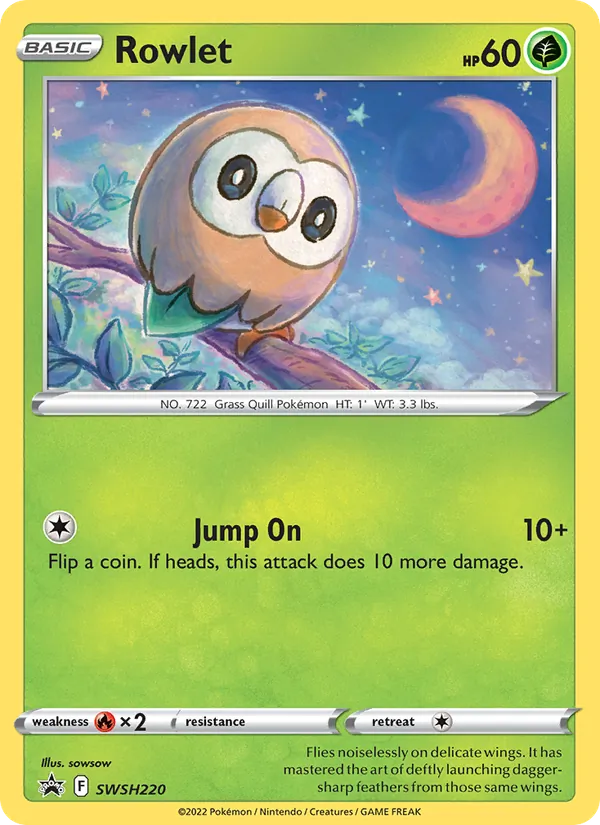 Rowlet #SWSH220 – SWSH Black Star Promos card