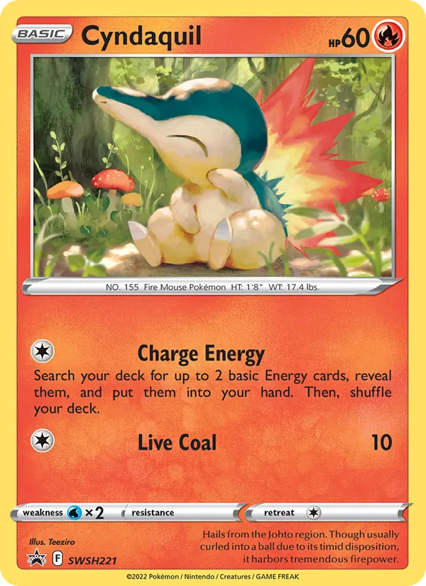 Cyndaquil #SWSH221 – SWSH Black Star Promos card