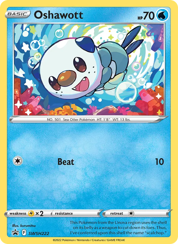 Oshawott #SWSH222 – SWSH Black Star Promos card