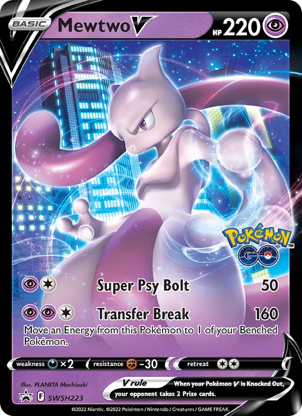 Mewtwo V #SWSH223 – SWSH Black Star Promos card
