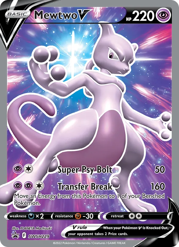Mewtwo V #SWSH229 – SWSH Black Star Promos card