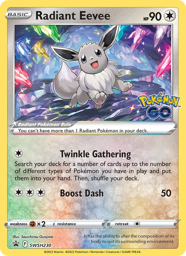 Radiant Eevee #SWSH230 – SWSH Black Star Promos card