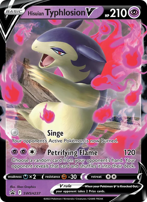 Hisuian Typhlosion V #SWSH237 – SWSH Black Star Promos card