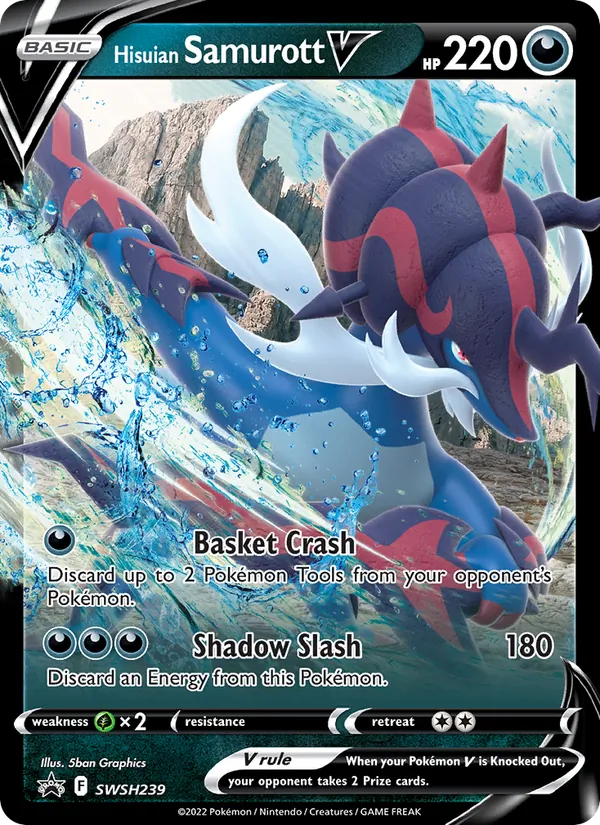 Hisuian Samurott V #SWSH239 – SWSH Black Star Promos card
