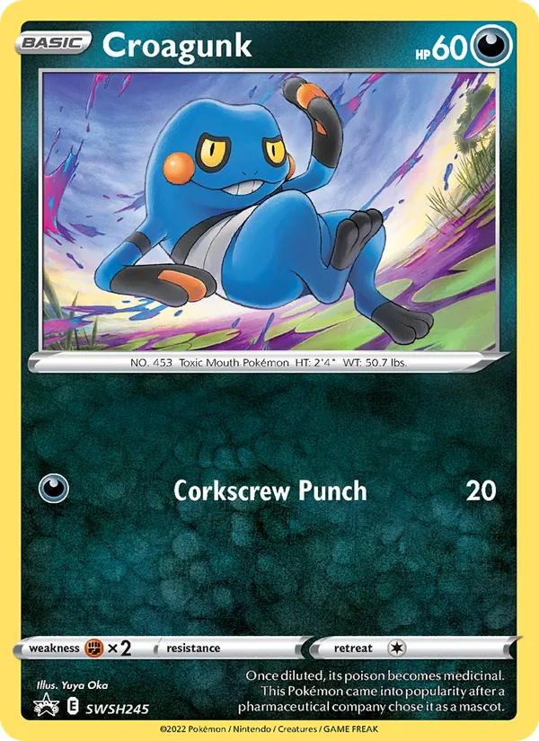 Croagunk #SWSH245 – SWSH Black Star Promos card