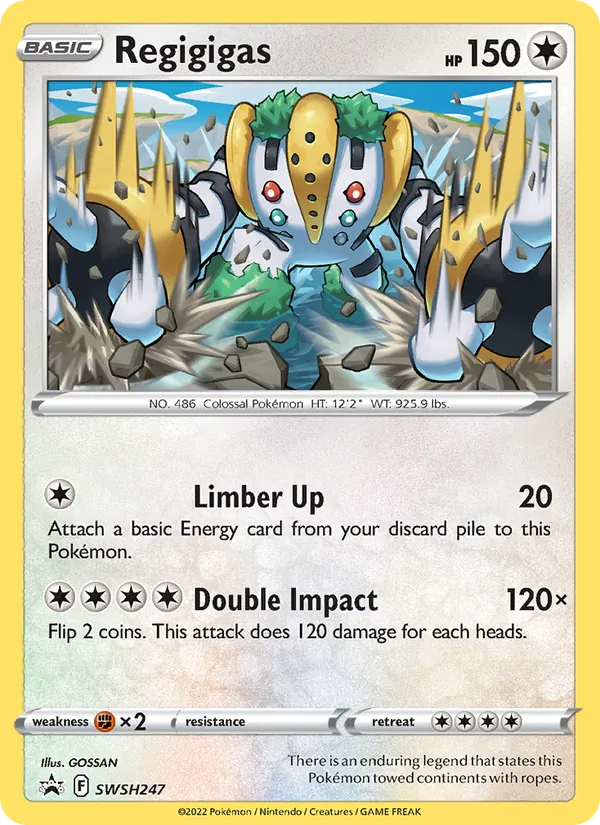 Regigigas #SWSH247 – SWSH Black Star Promos card