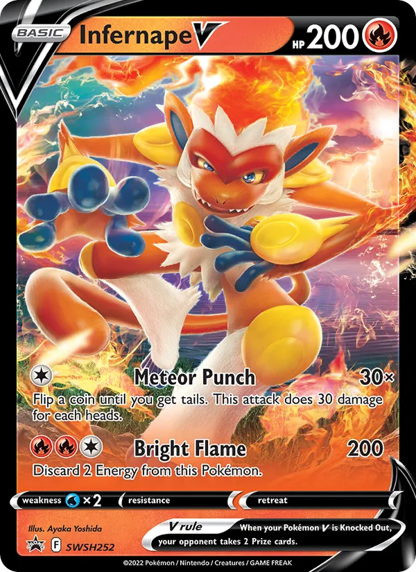 Infernape V #SWSH252 – SWSH Black Star Promos card