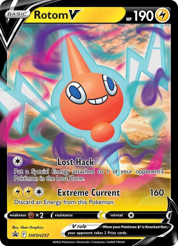 Rotom V #SWSH257 – SWSH Black Star Promos card