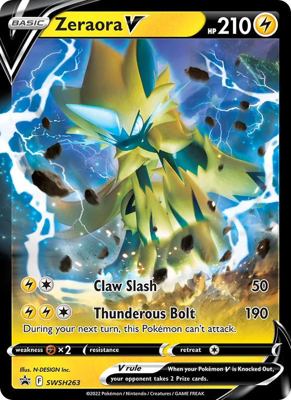 Zeraora V #SWSH263 – SWSH Black Star Promos card