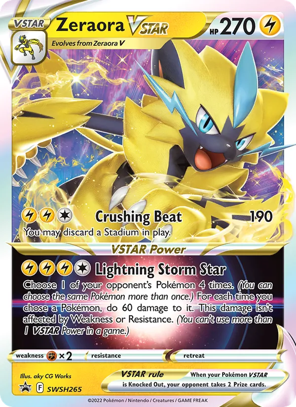 Zeraora VSTAR #SWSH265 – SWSH Black Star Promos card