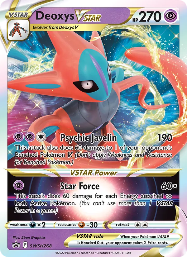 Deoxys VSTAR #SWSH268 – SWSH Black Star Promos card