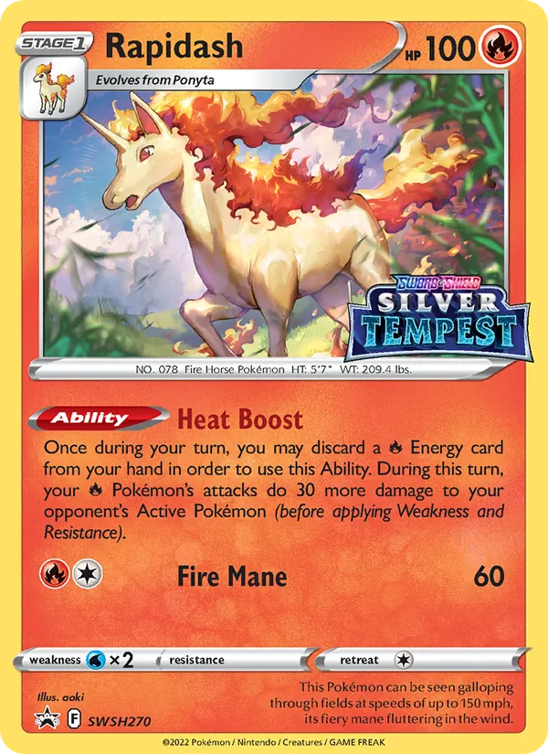 Rapidash #SWSH270 – SWSH Black Star Promos card