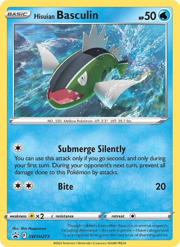 Hisuian Basculin #SWSH273 – SWSH Black Star Promos card