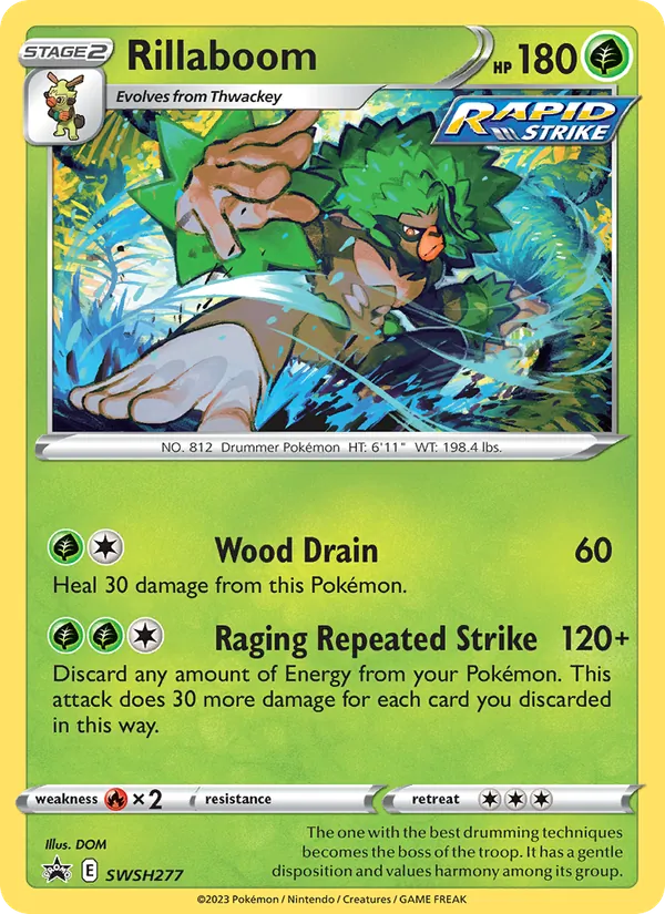 Rillaboom #SWSH277 – SWSH Black Star Promos card