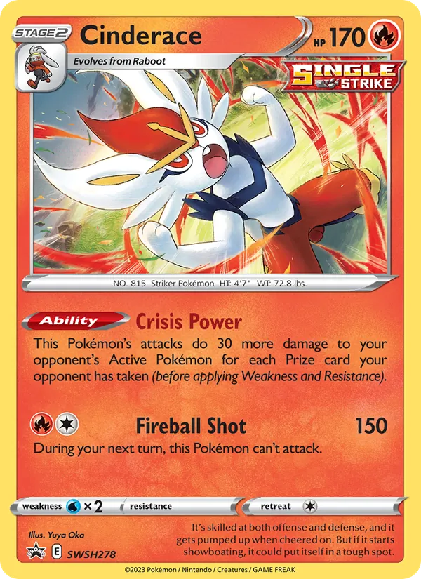 Cinderace #SWSH278 – SWSH Black Star Promos card