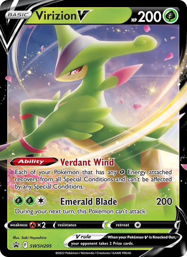 Virizion V #SWSH295 – SWSH Black Star Promos card