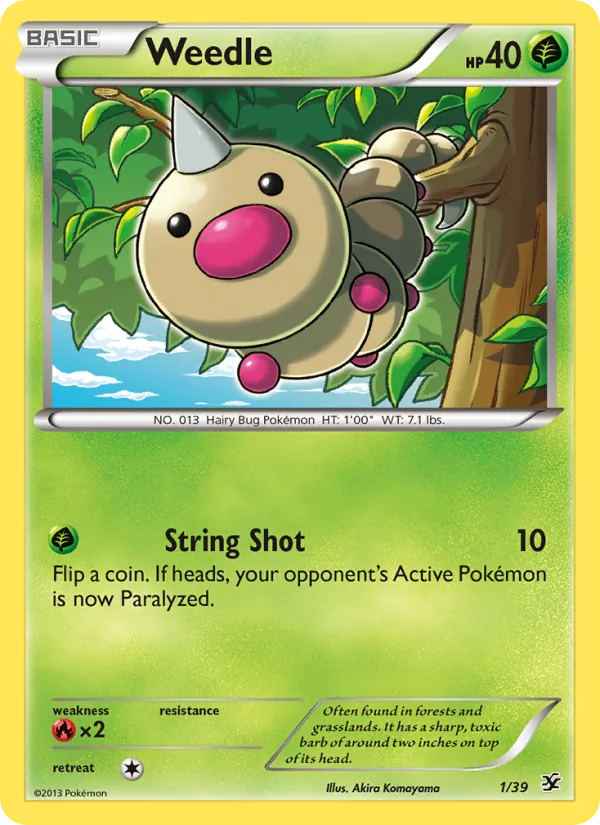 Weedle #1 – Kalos Starter Set card